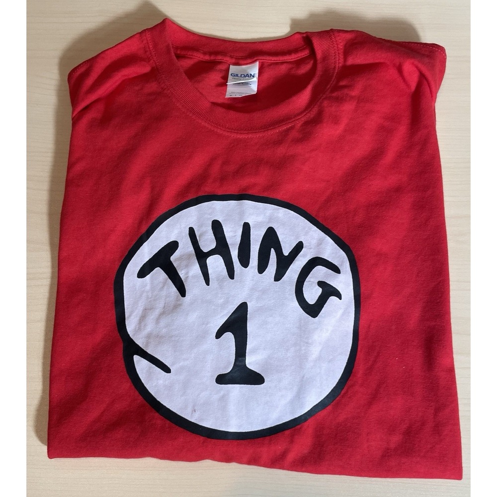 Gildan‎ Medium Short Sleeve Crew Neck 'Thing 1' T-Shirt